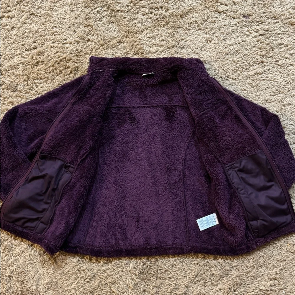 NWOT Women’s Columbia Cloudy Day Plush Purple Fleece Jacket - Picture 3 of 4